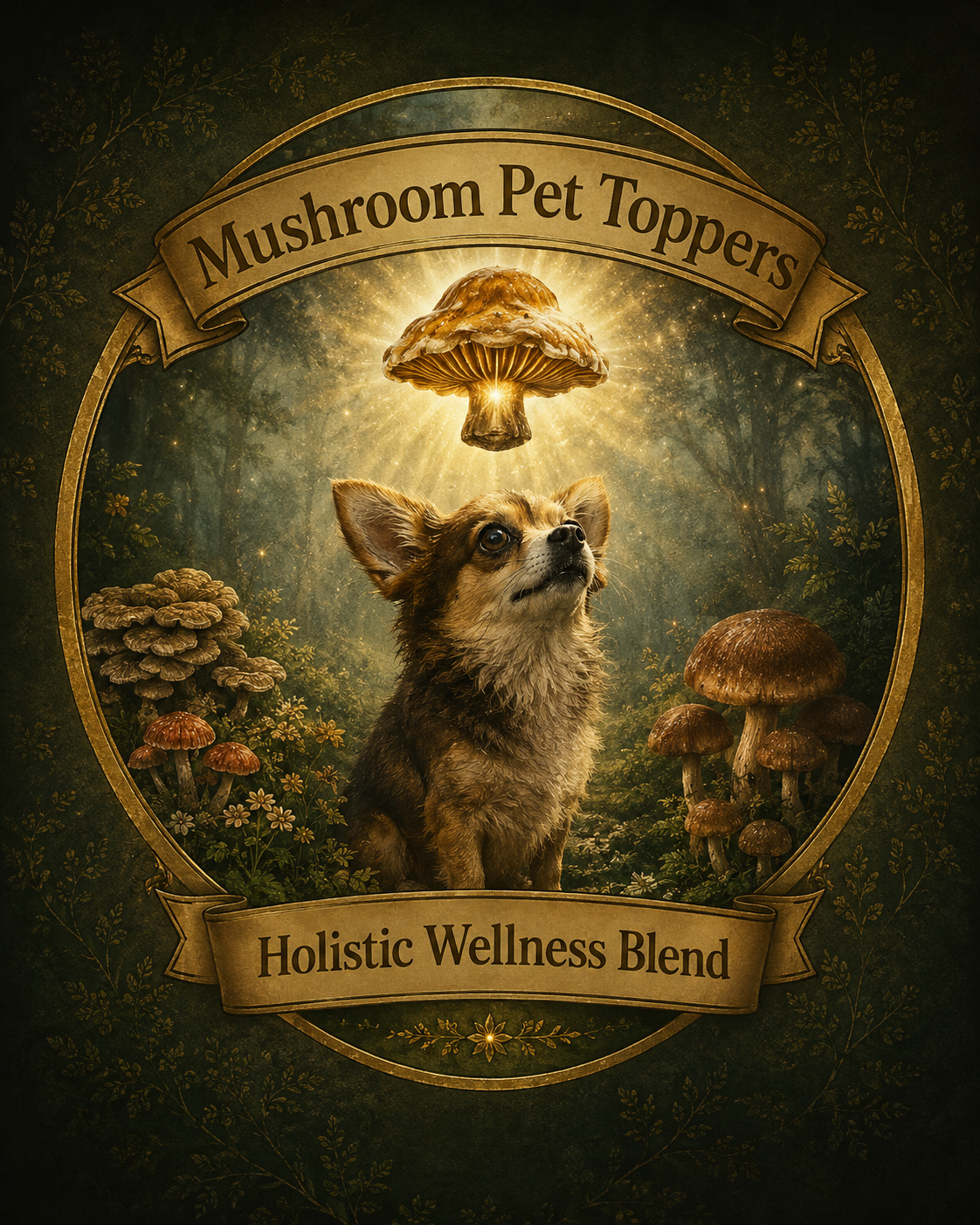Functional Mushroom Pet Toppers