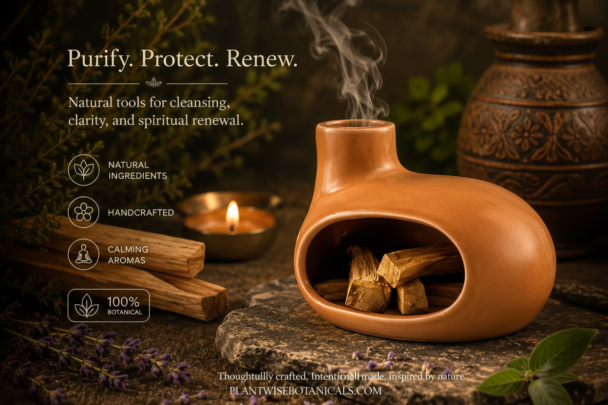Brighter Ceramic Palo Santo & Sage Burner