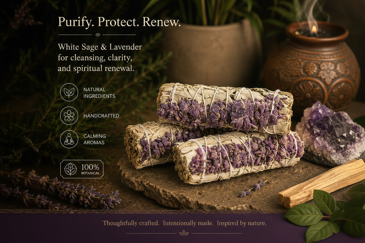 Brighter White Sage & Lavender Smudge Sticks